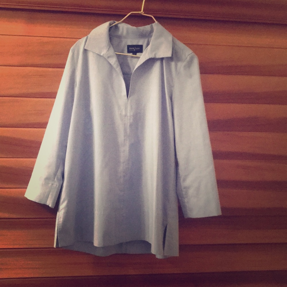 Blue Avon Lane three quarter sleeve Tunic